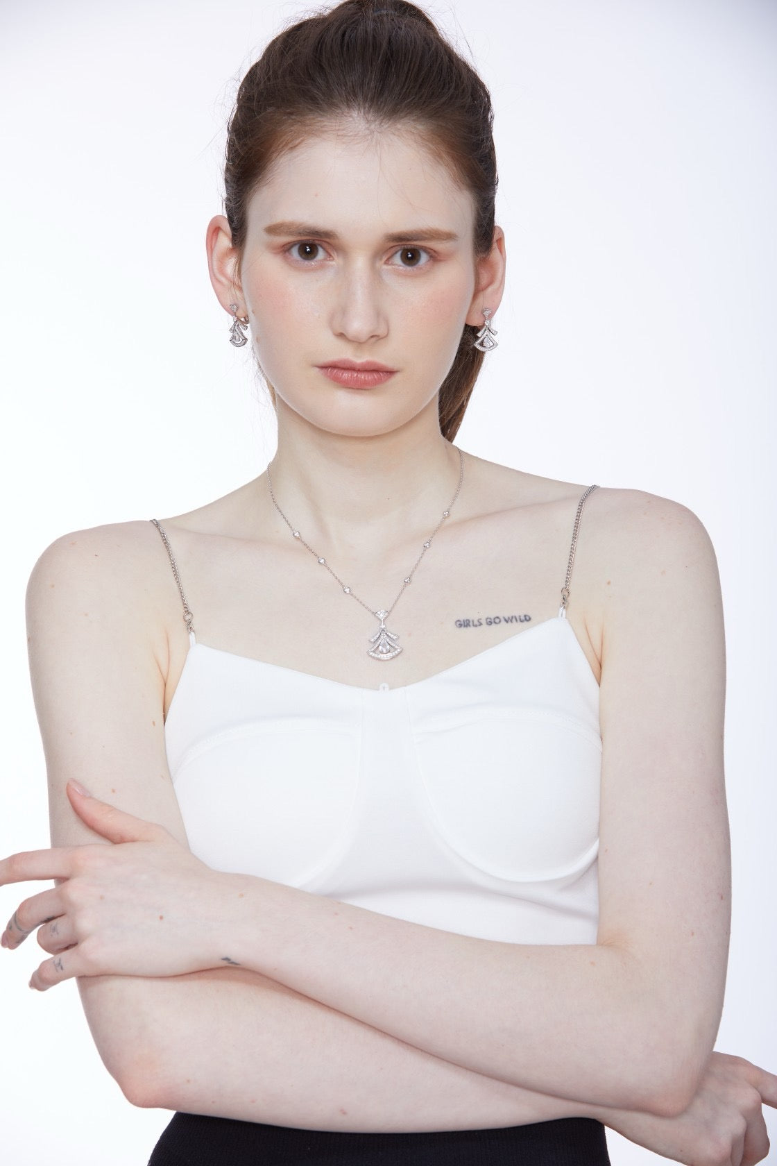 Art Deco Elegance Earrings, Necklace Set