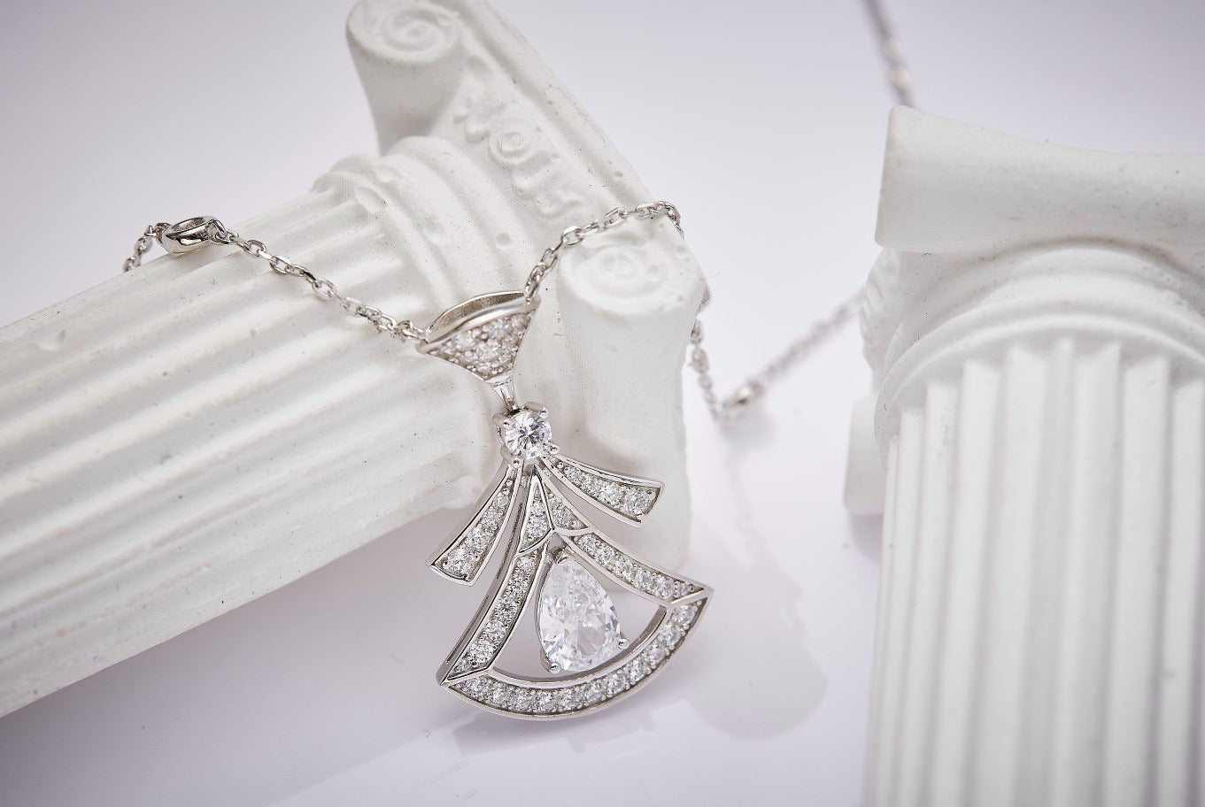Art Deco Elegance Earrings, Necklace Set