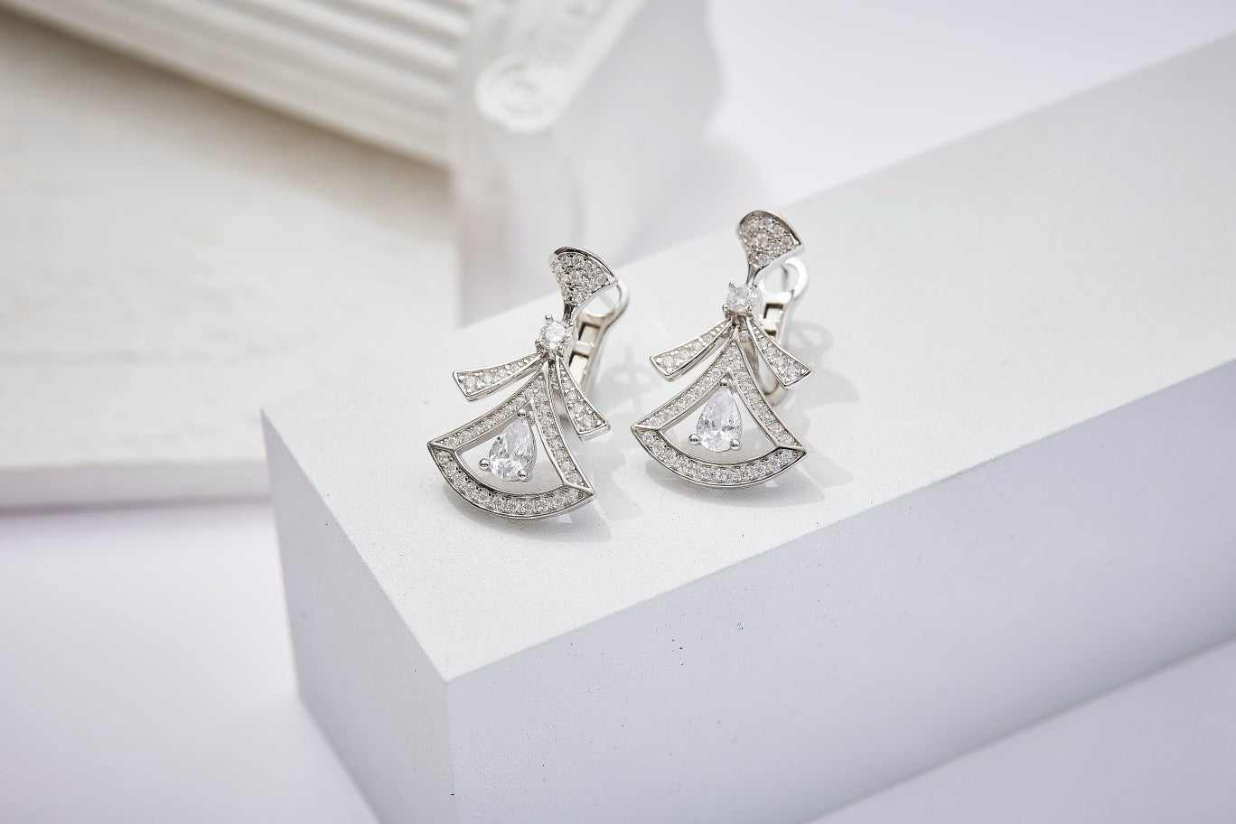 Art Deco Elegance Earrings, Necklace Set