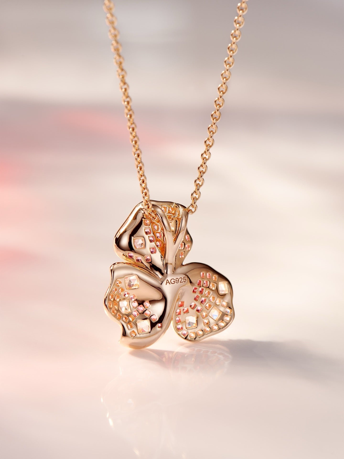 Blossom Bliss Pink Sapphire Pendant