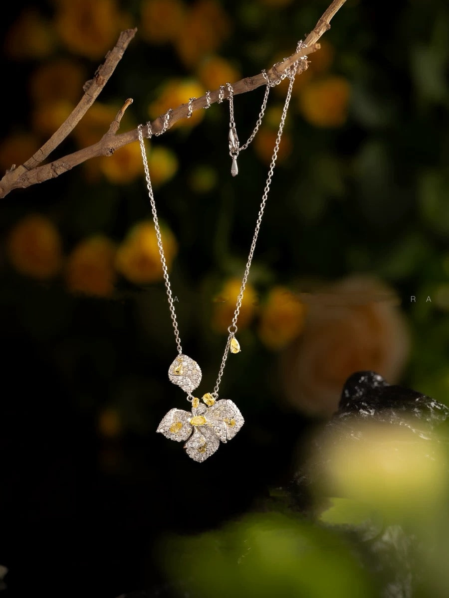 Golden Petals Diamond Ensemble Set
