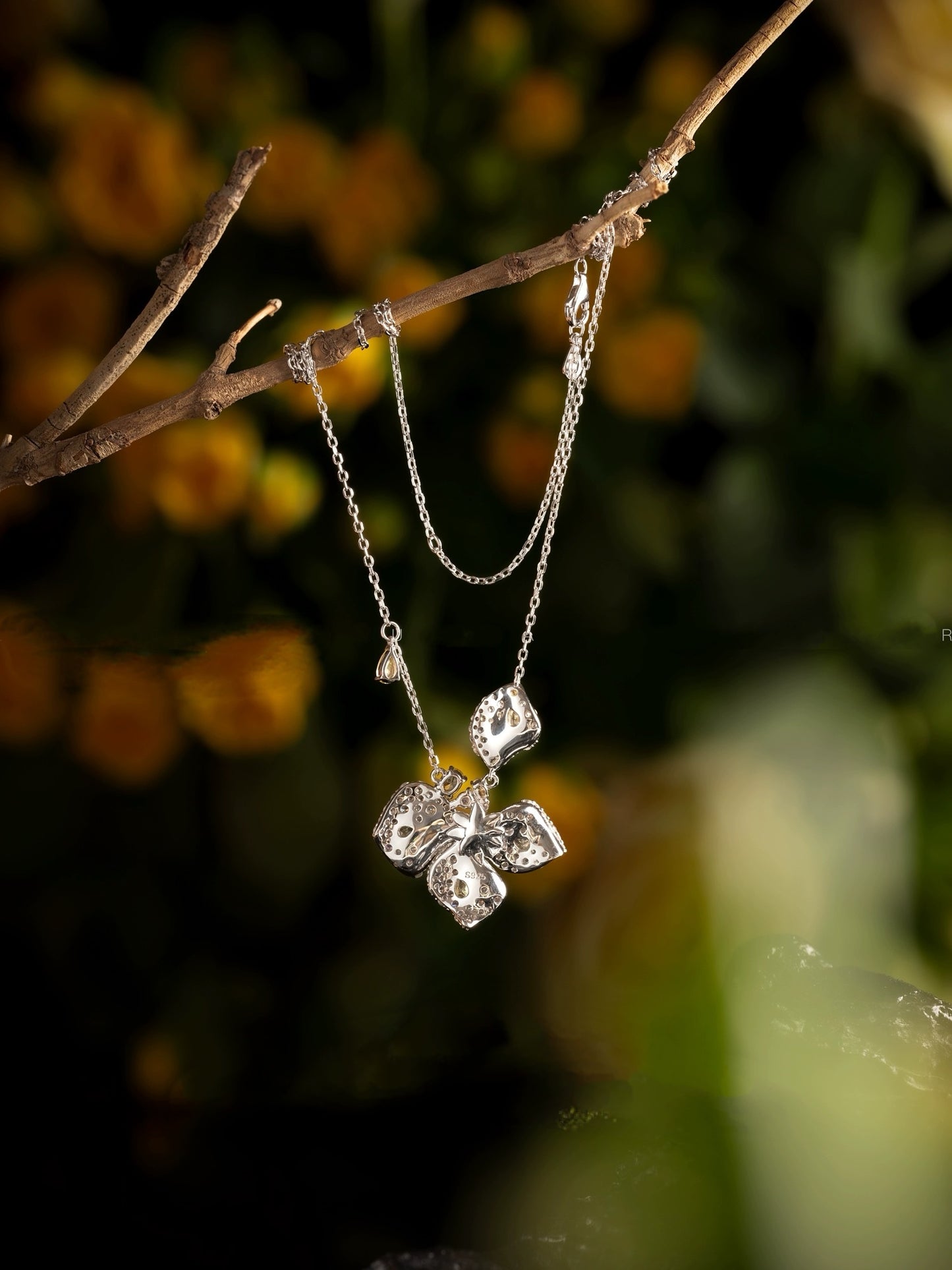 Golden Petals Diamond Ensemble Set