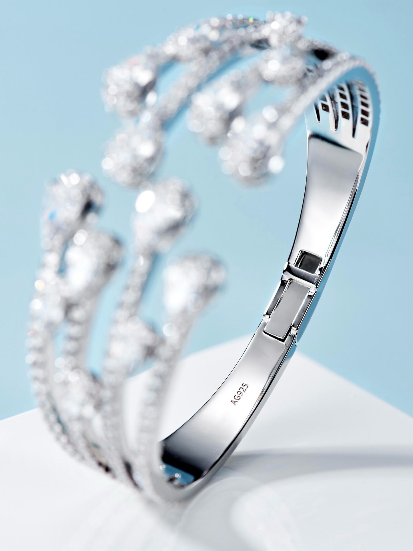 Elegant Radiance Diamond Cuff Bracelet