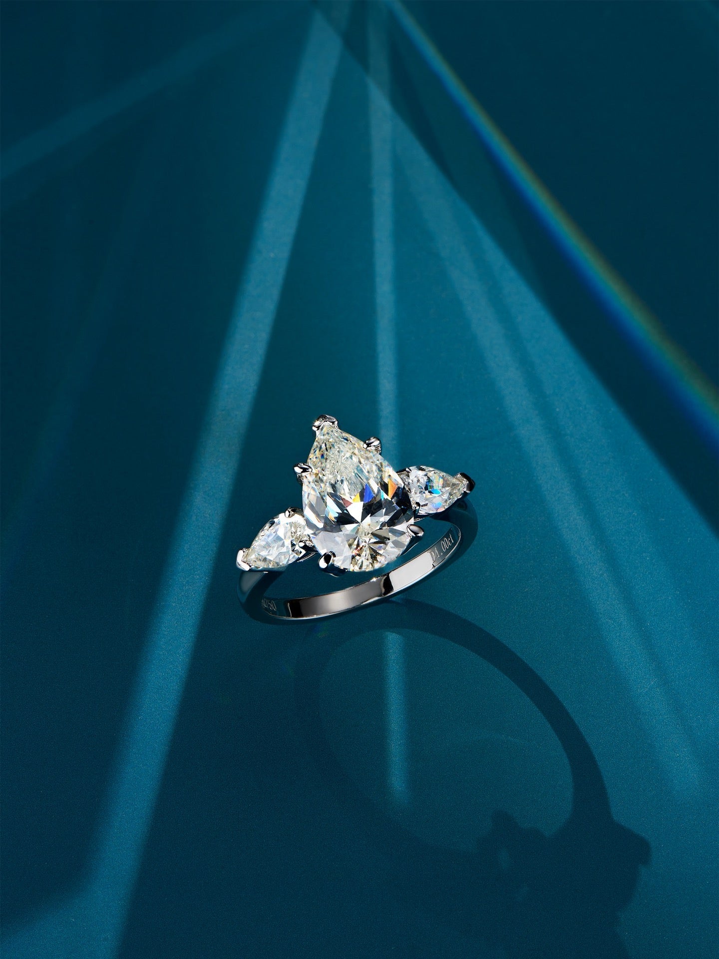 Radiant Trio Sterling Silver Vermeil Ring