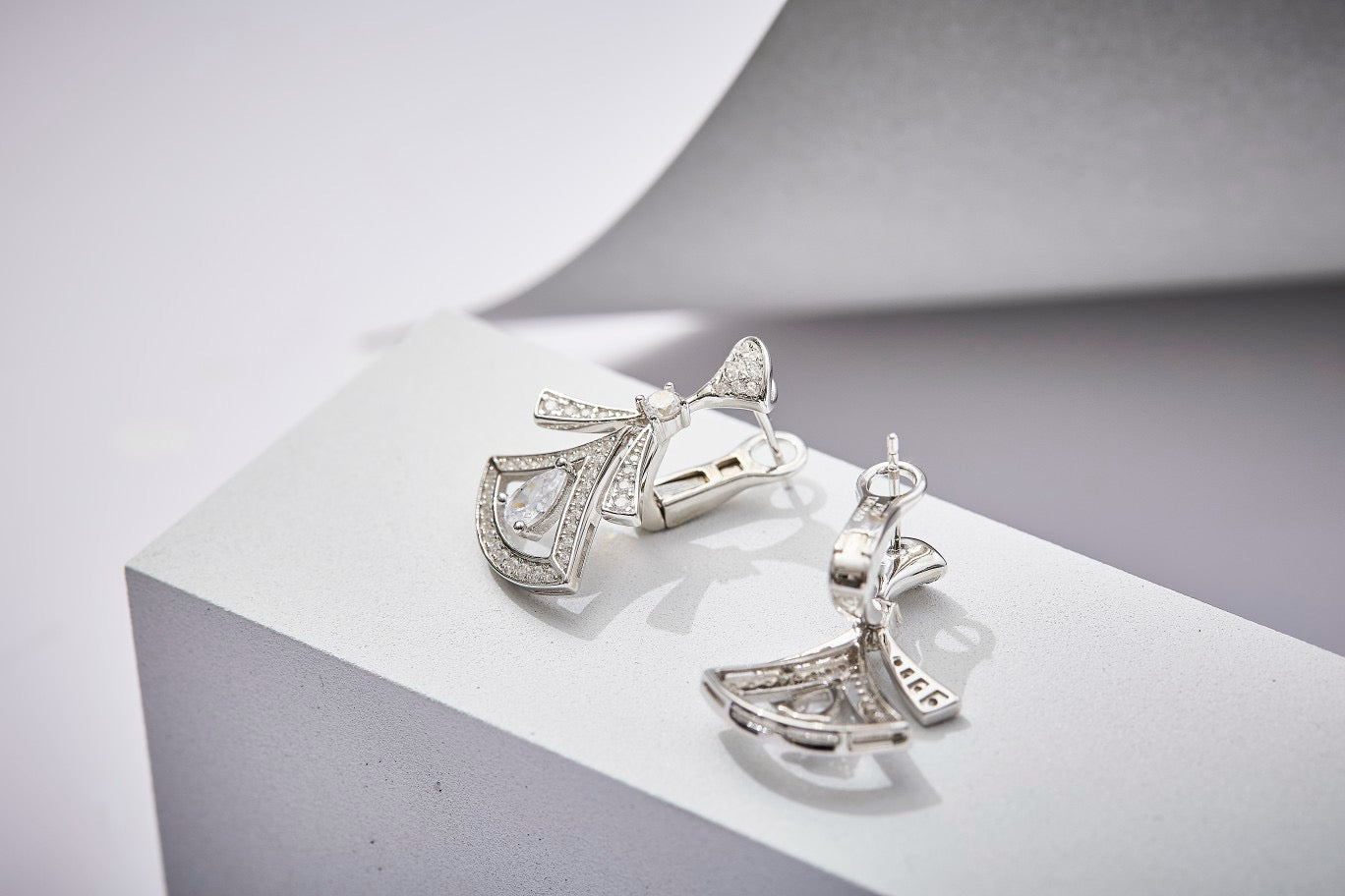 Art Deco Elegance Earrings, Necklace Set