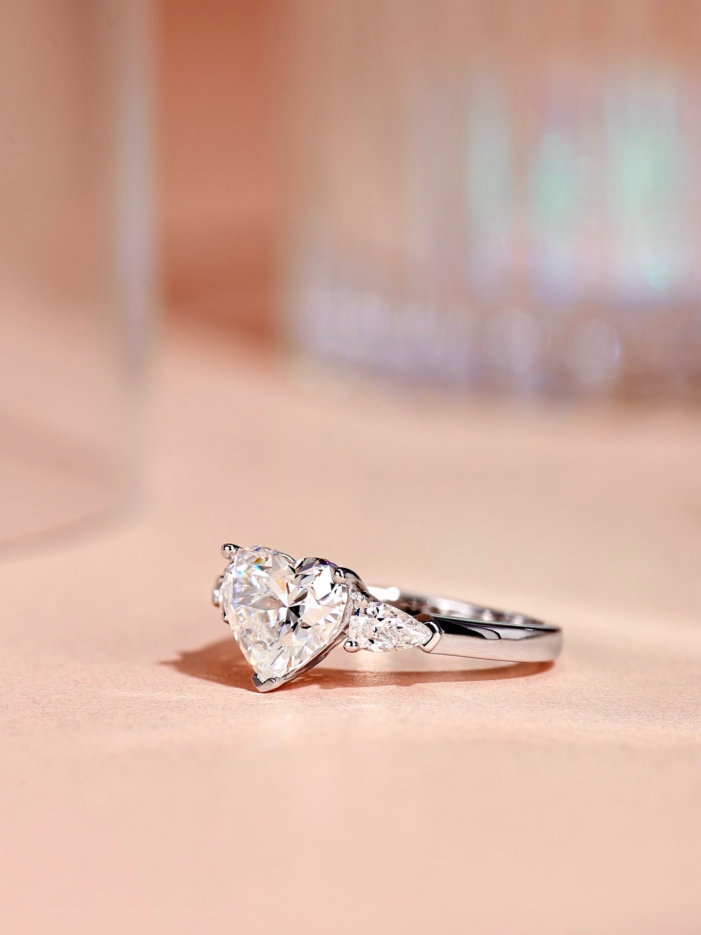 2ct Heart’s Radiance Engagement Ring