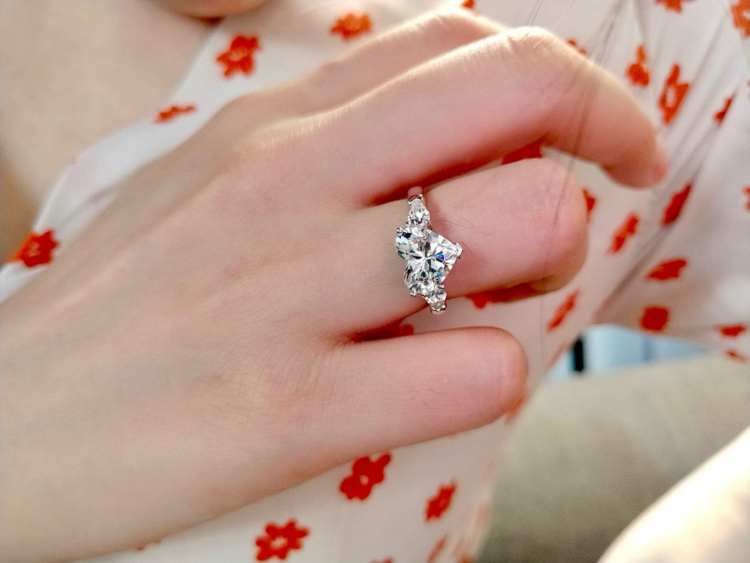2ct Heart’s Radiance Engagement Ring