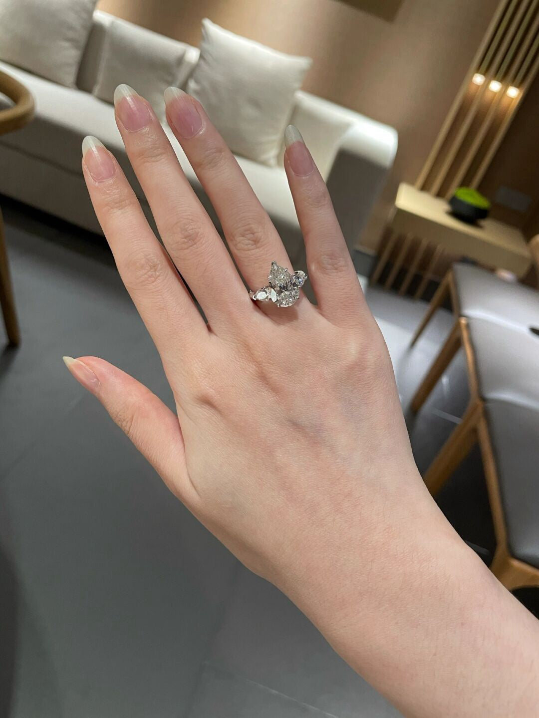 Radiant Trio Sterling Silver Vermeil Ring