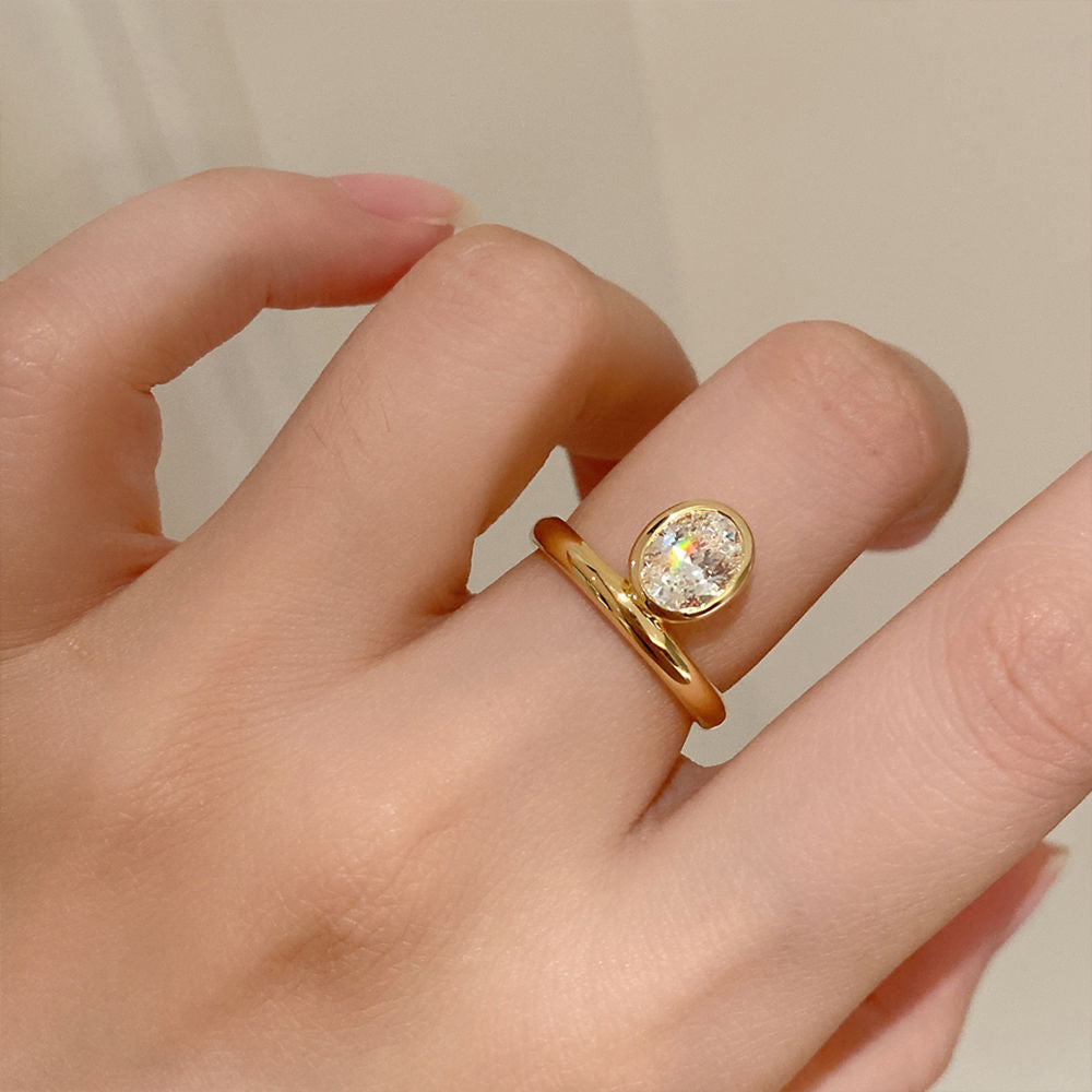 Eternal Shine Vermeil Oval-Cut Eternity Ring
