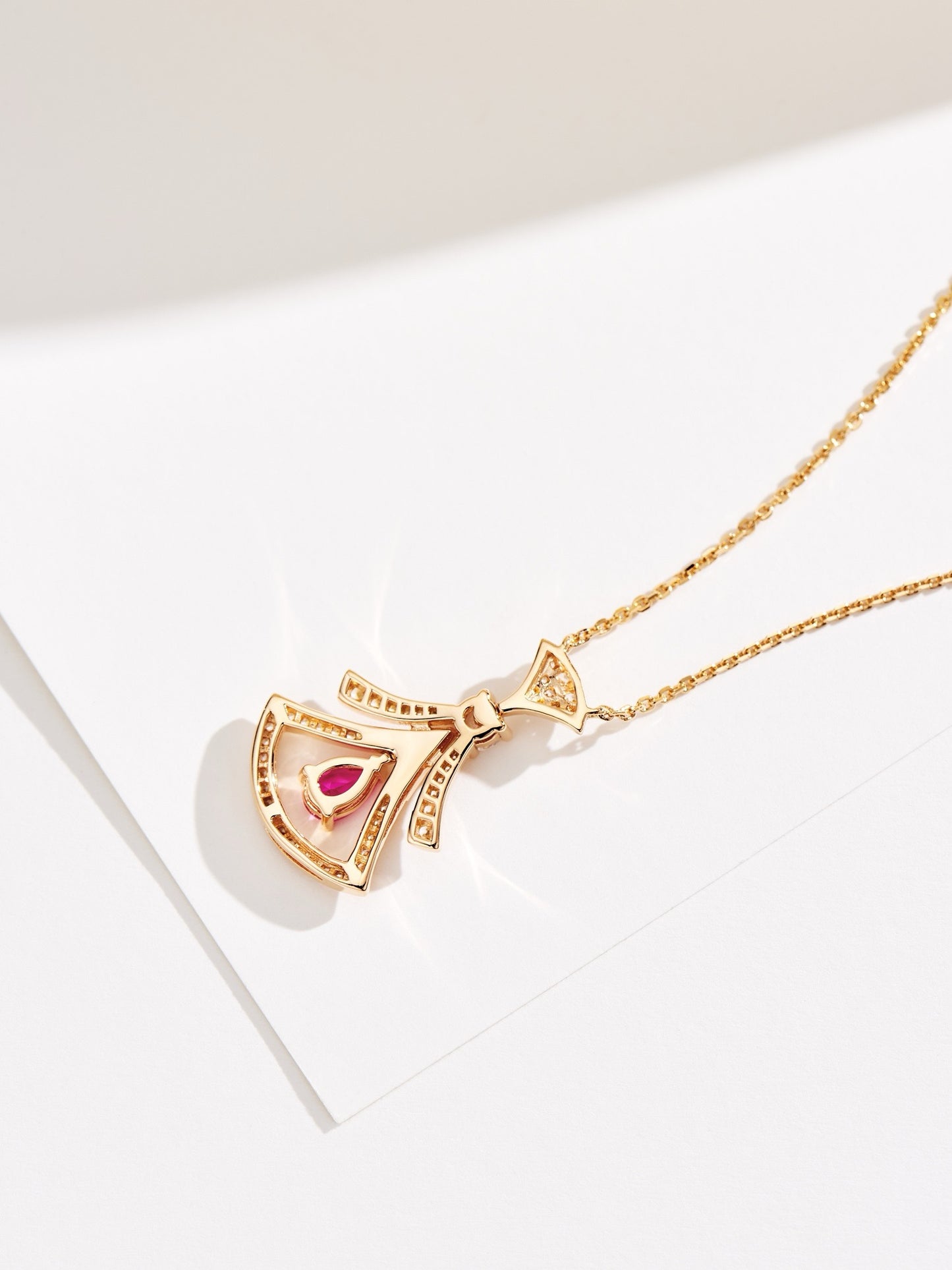 Enchanted Blossom Pink Sapphire Pendant, Earrings Set