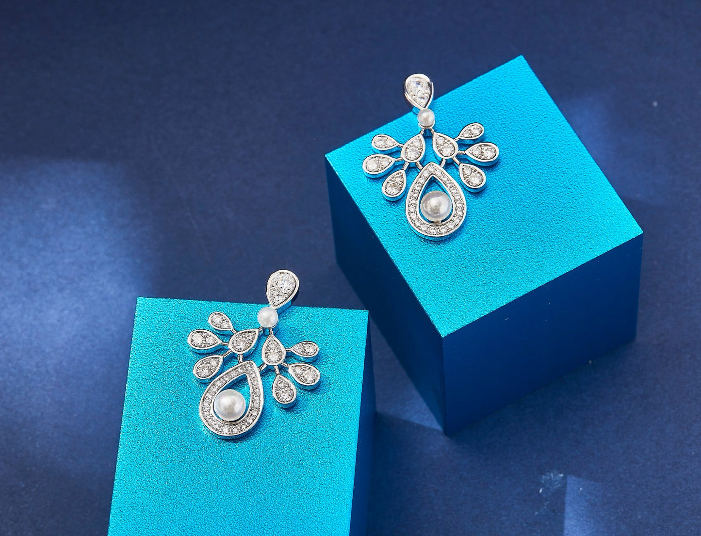 Garden Whisper Pearl Drop Earrings