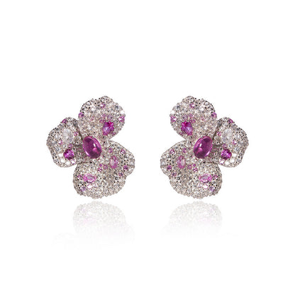 Blushing Blossom Diamond Earrings