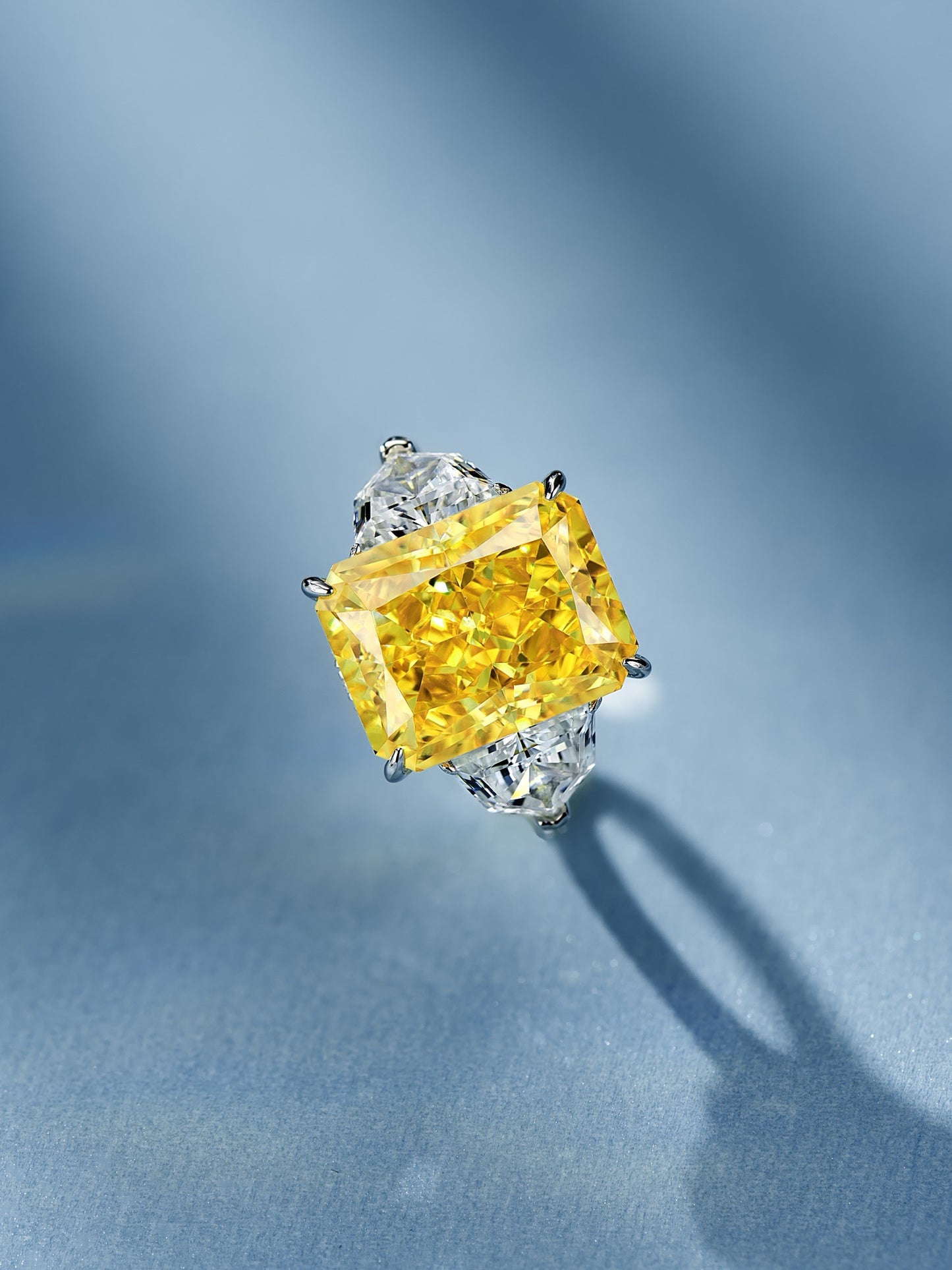 11ct Radiant Yellow Gemstone Ring
