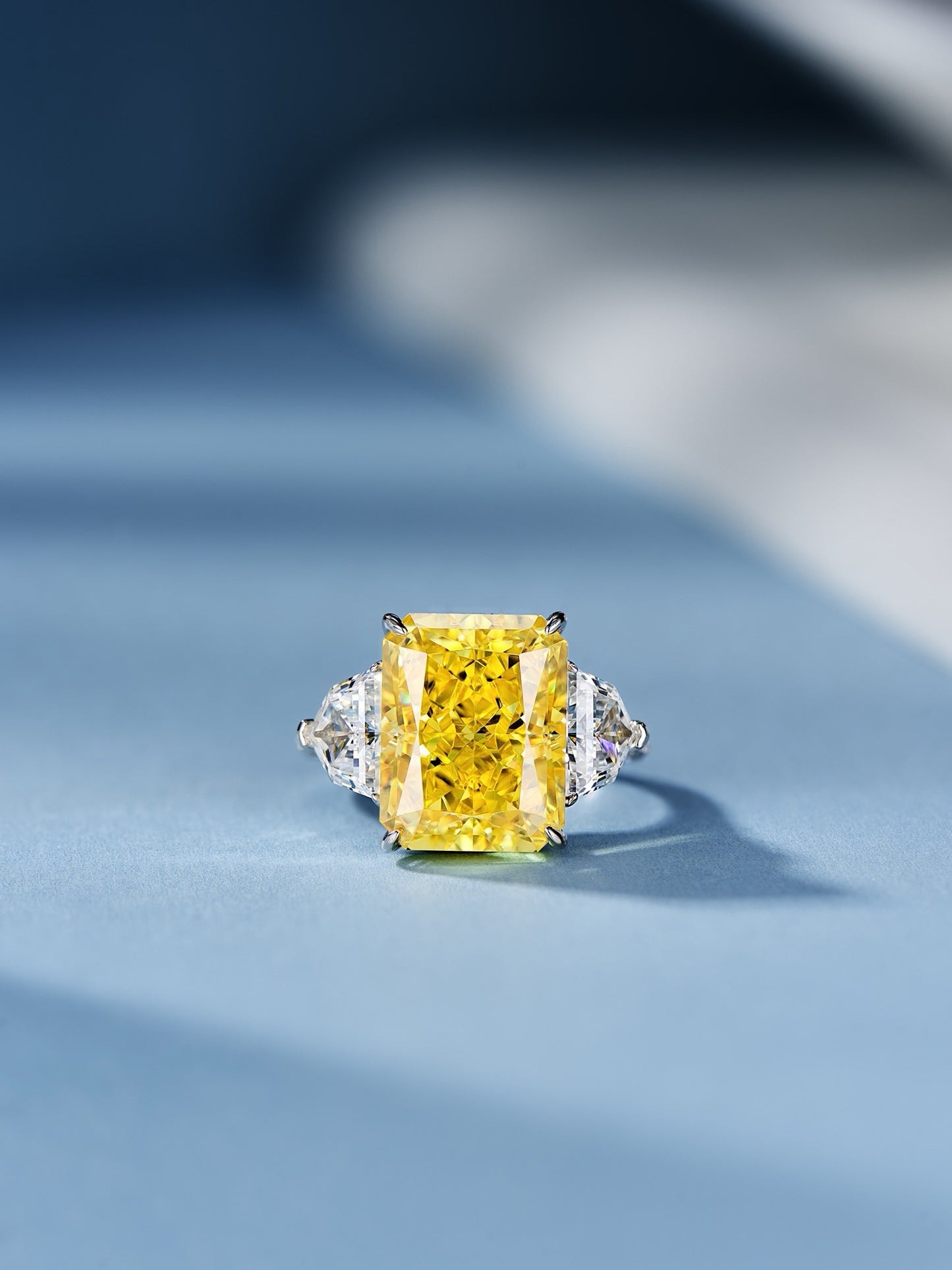 11ct Radiant Yellow Gemstone Ring