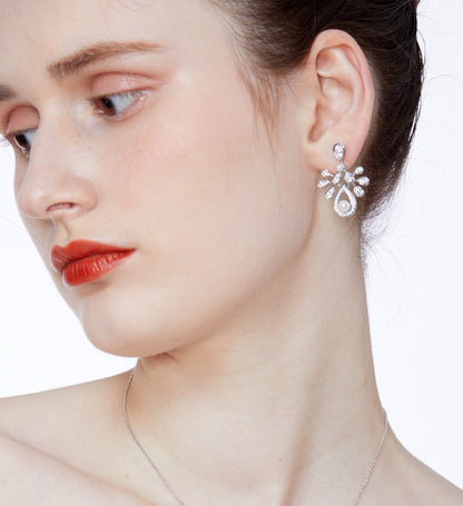 Garden Whisper Pearl Drop Earrings