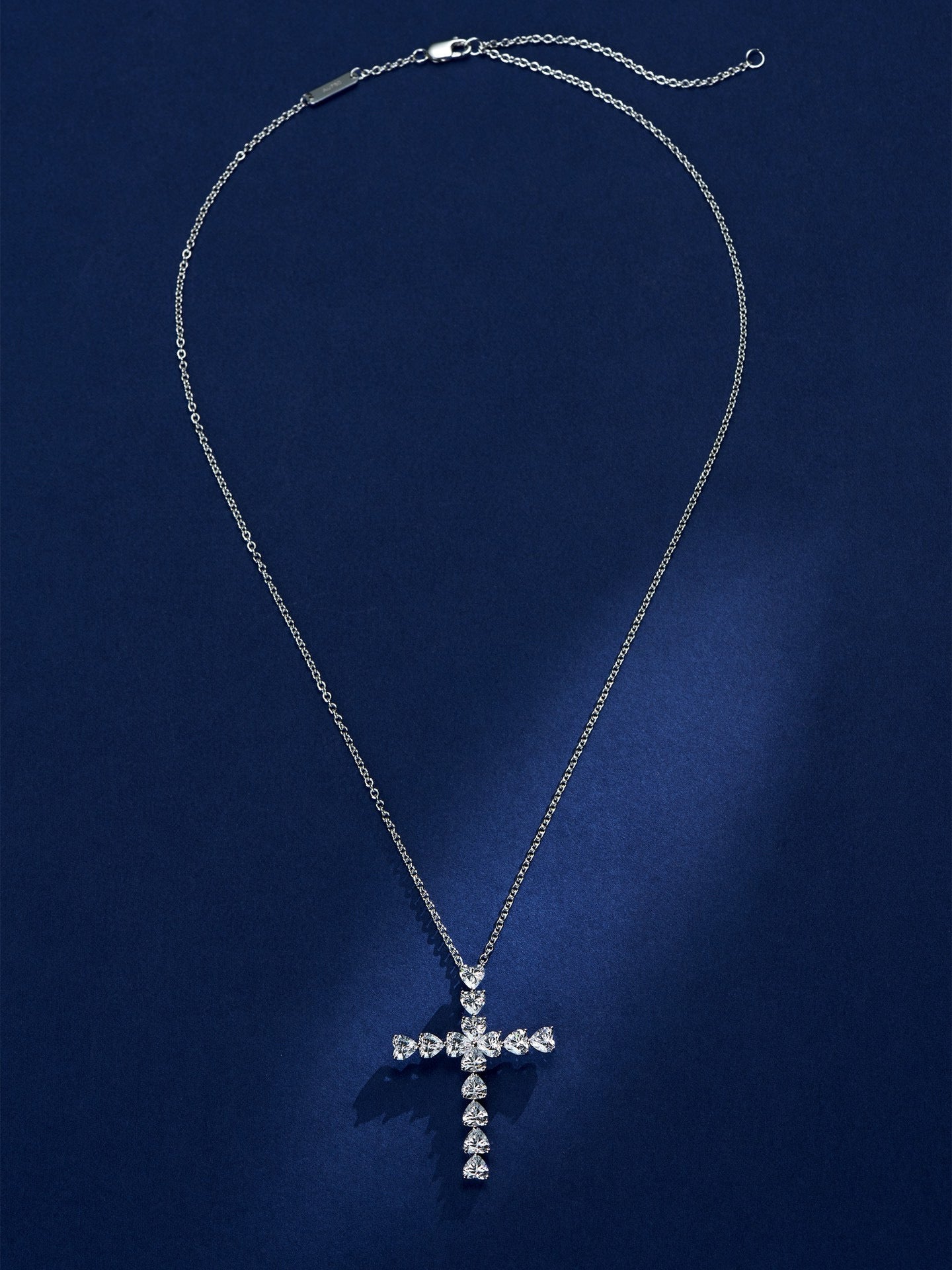 Luminous Grace Cross Pendant Necklace