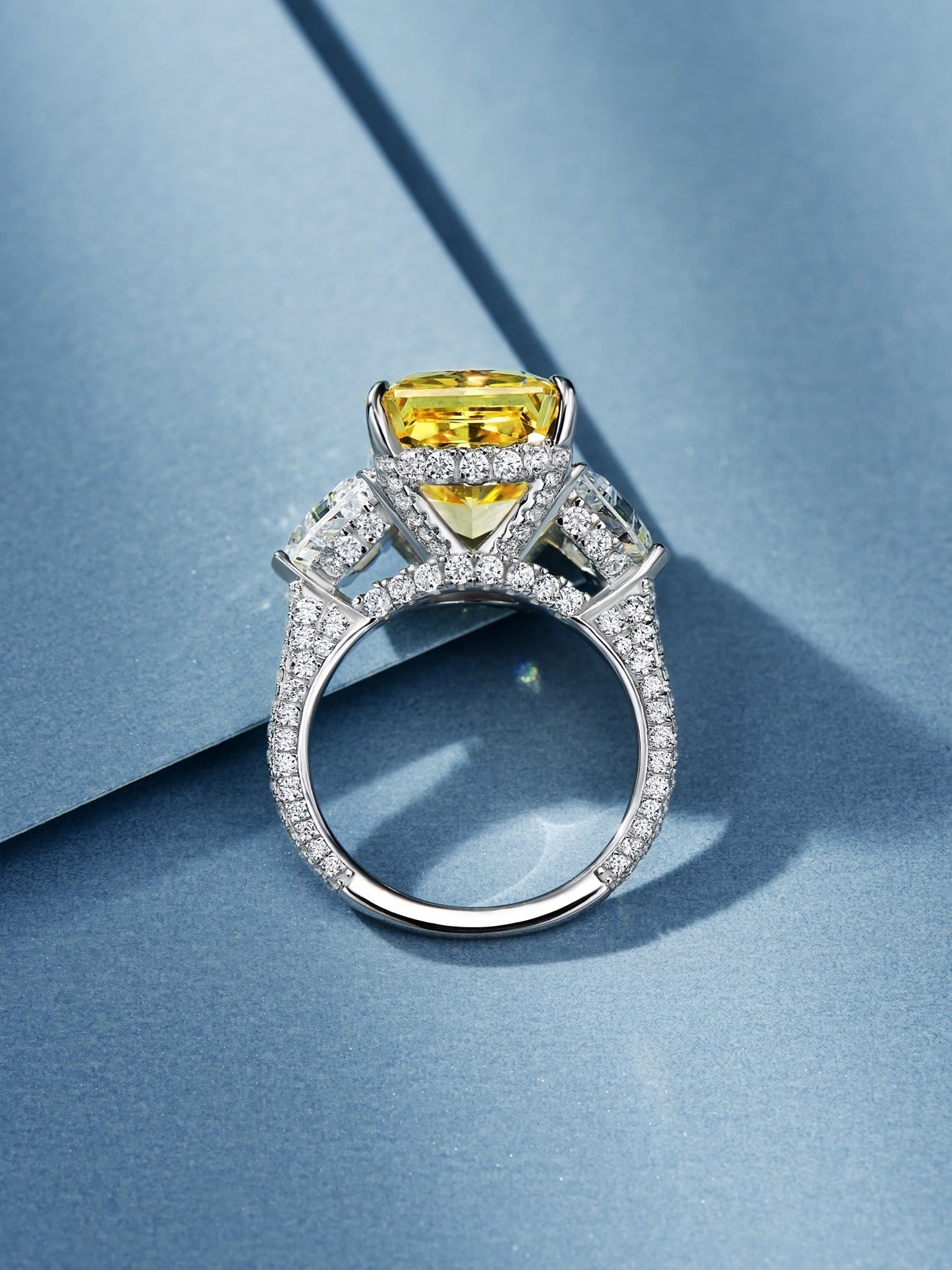 11ct Radiant Yellow Gemstone Ring