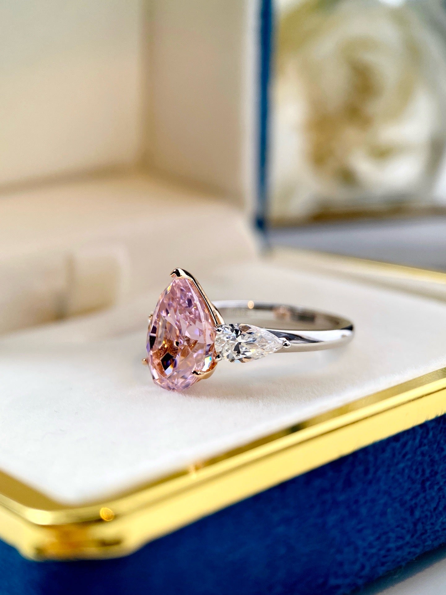 4ct Blush Romance Pink Diamond Ring