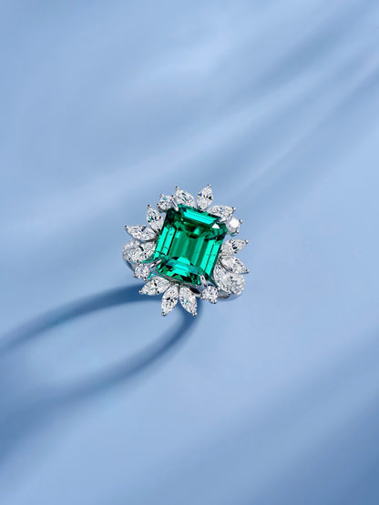 5ct Emerald Majesty Diamond Ring