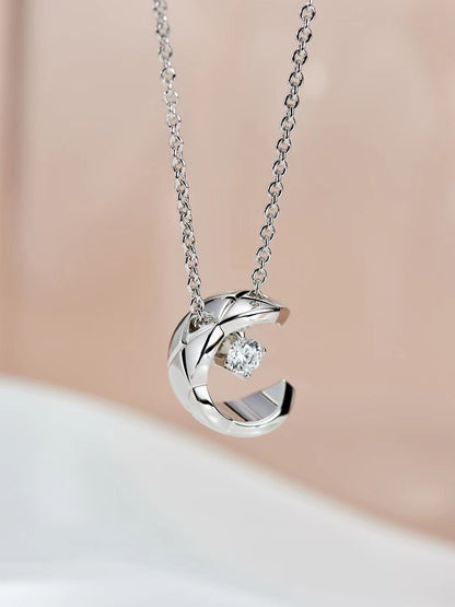 Spiral Embrace Diamond Necklace