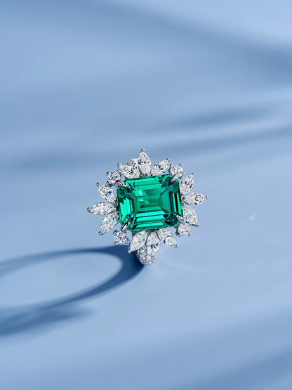 5ct Emerald Majesty Diamond Ring