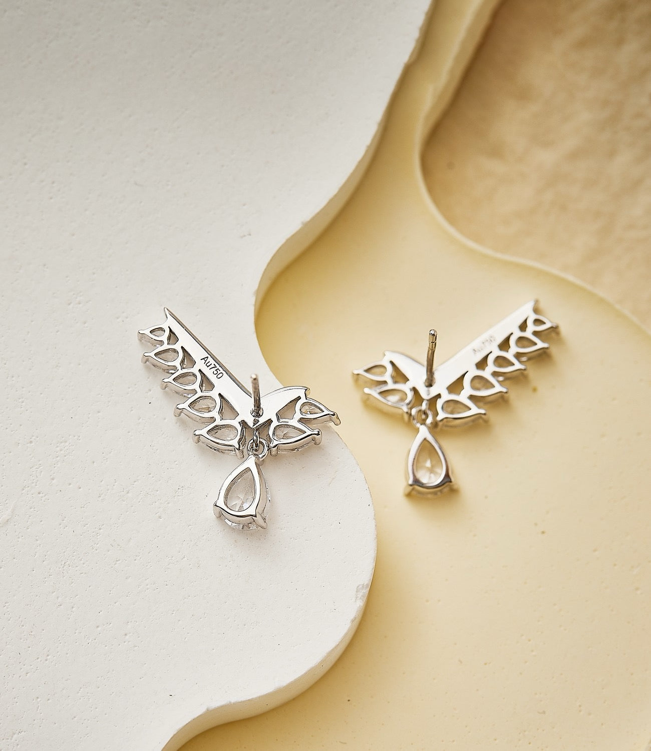 Whispering Leaves Diamond Earrings