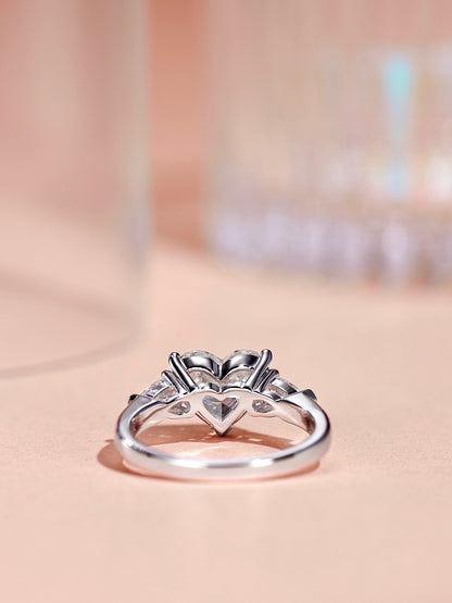 2ct Heart’s Radiance Engagement Ring