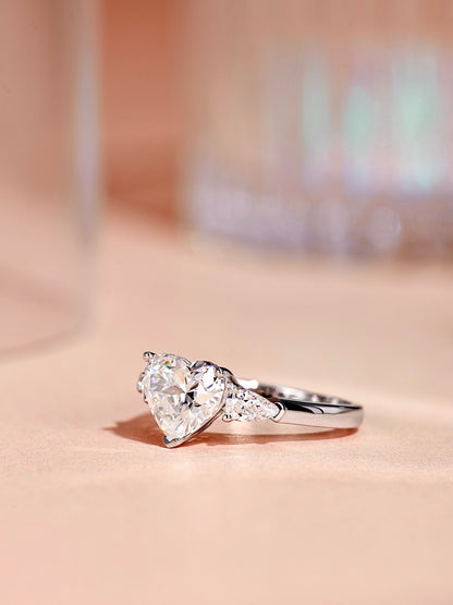 2ct Heart’s Radiance Engagement Ring