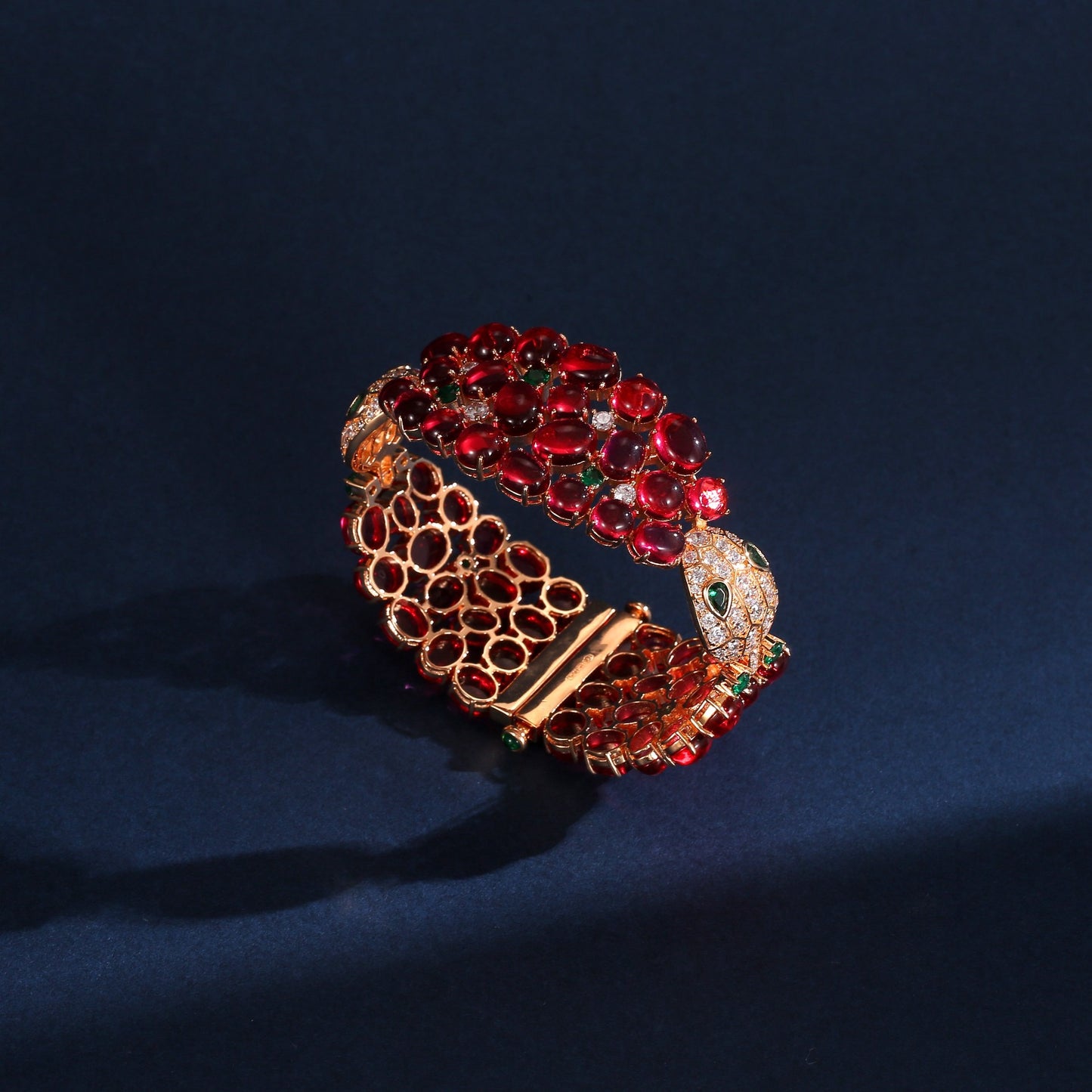 Royal Ruby Serpent Bangle