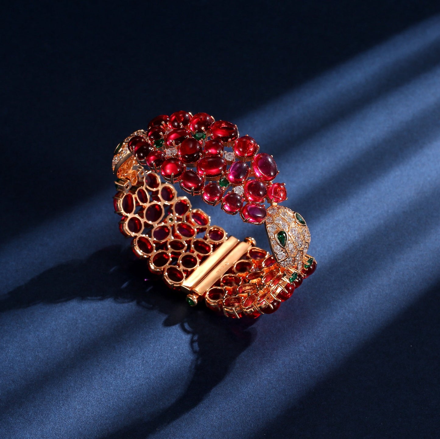 Royal Ruby Serpent Bangle