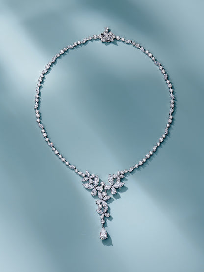 Glamour Cascade Diamond Necklace