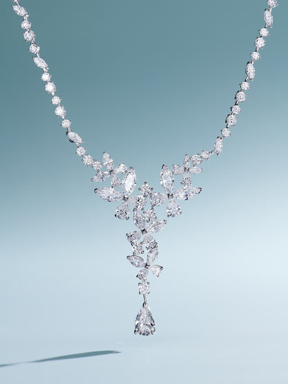 Glamour Cascade Diamond Necklace