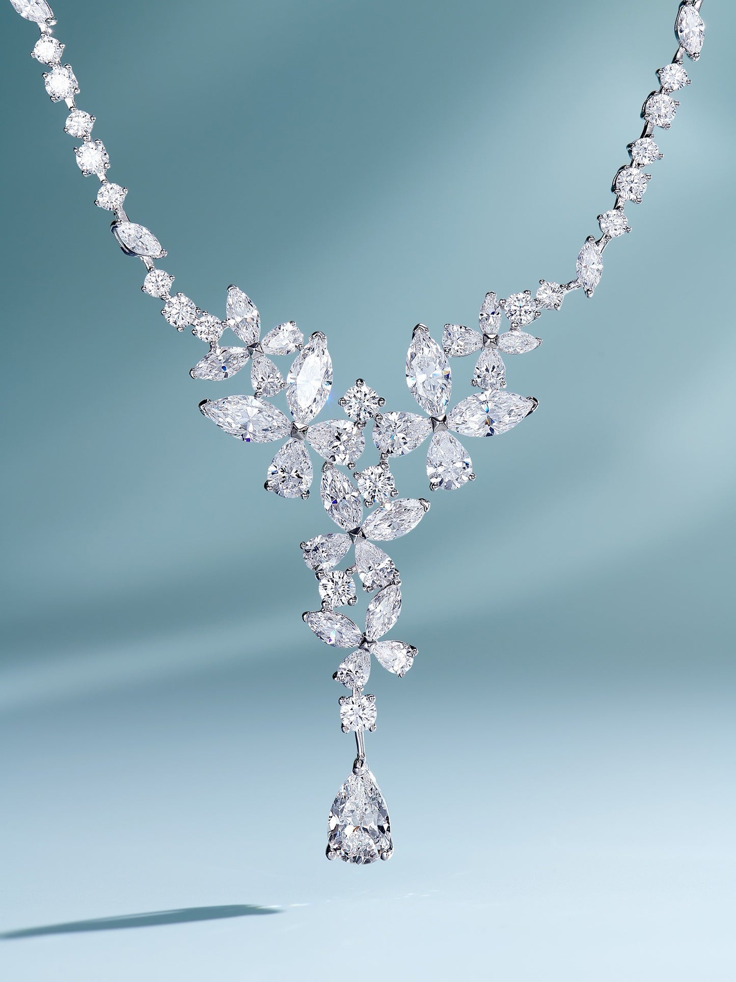 Glamour Cascade Diamond Necklace