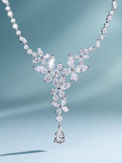 Glamour Cascade Diamond Necklace